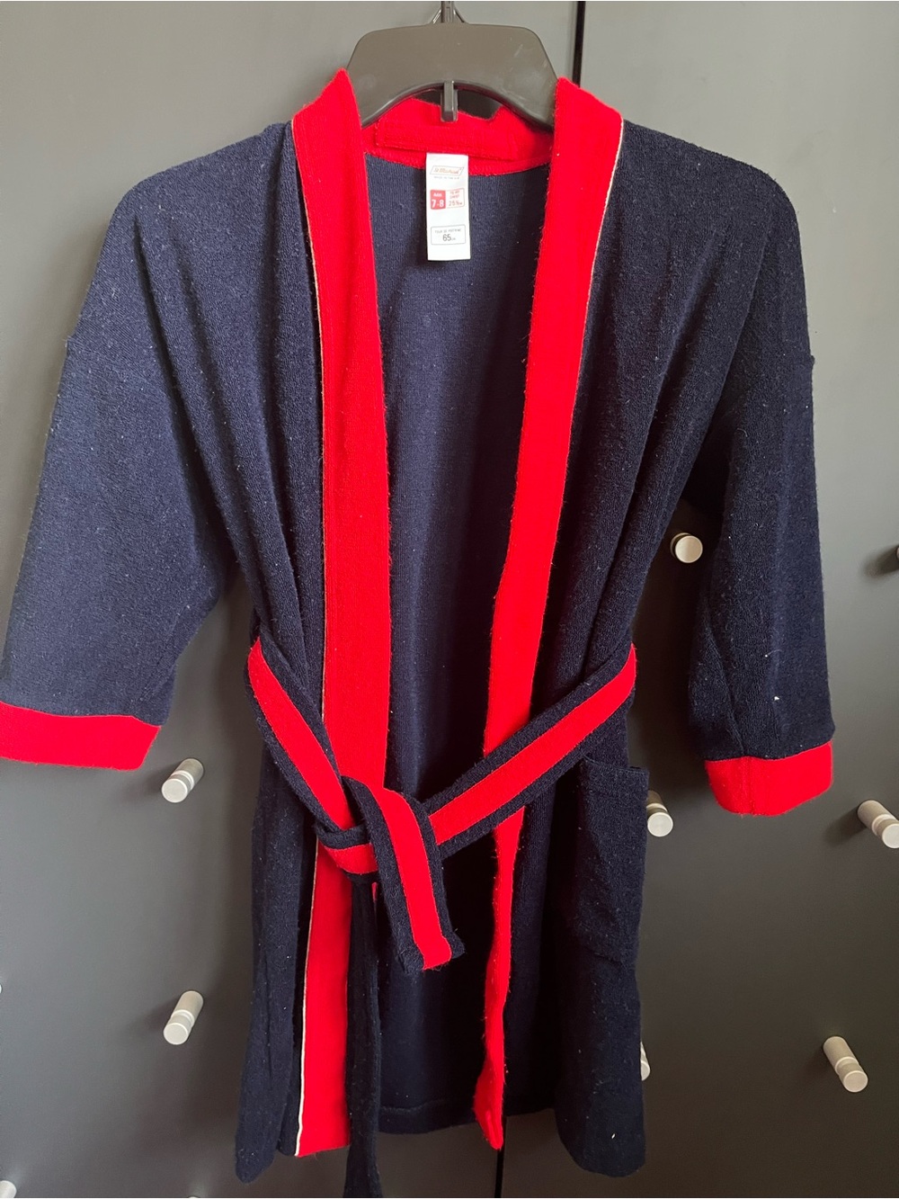 Vintage 1980s St. Michael Marks & Spencer Boys 7-8 Bath Robe Dressing Gown